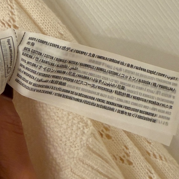 Abercrombie babydoll heart stitch sweater - Picture 6 of 7